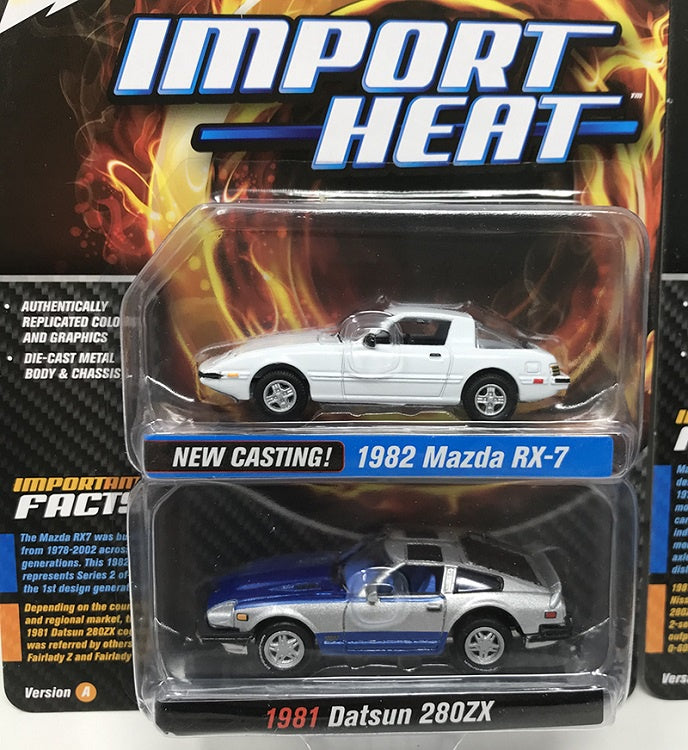 JL 1:64 Import Heat Twin Pack RX7 & 280ZX