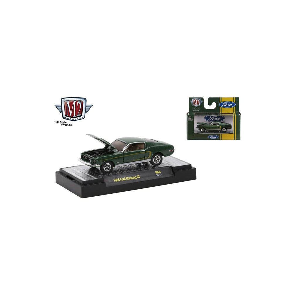 M2 1:64 1968 Ford Mustang GT Met Green