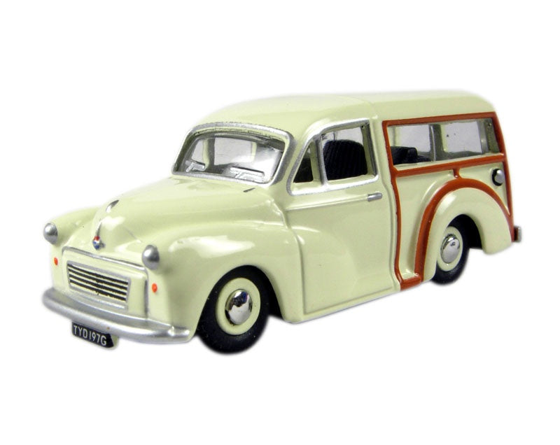 Oxford 1:76 Morris Minor traveller Old English White