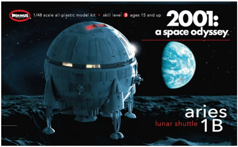 Moebius 1:48 Aries 1B Lunar Shuttle, 2001 A Space Odyssey
