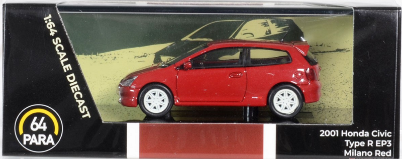Paragon 1:64 2001 Honda Civic Type R (EP3) Milano Red