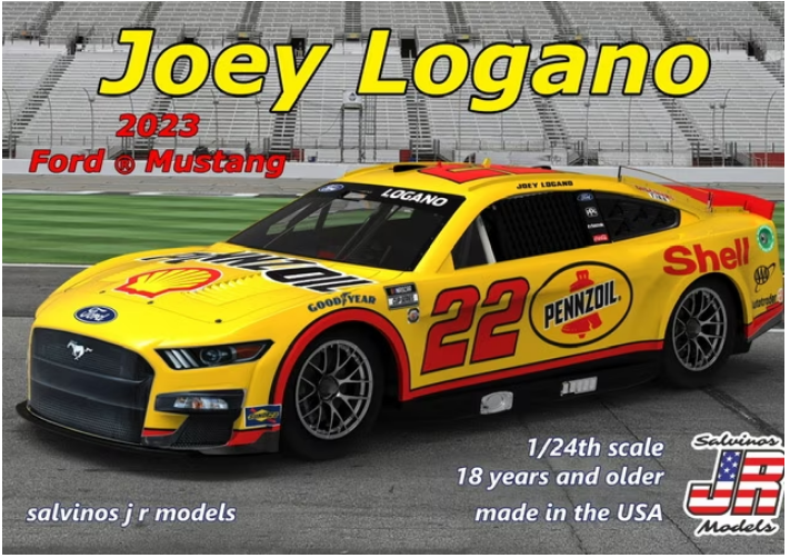 Salvino's JR 1:24 2023 Mustang J. Logano