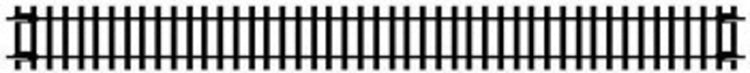 Hornby Double Straight 335mm (1)