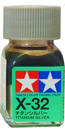 Tamiya X-32 Enamel 10ml Titanium Silver