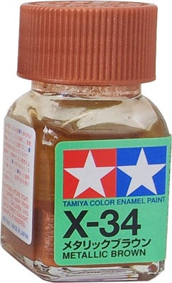 Tamiya X-34 Enamel 10ml Metallic Brown