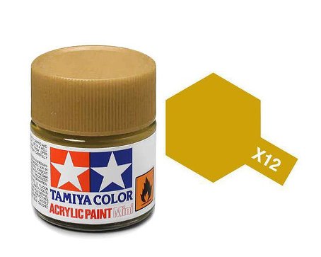 Tamiya X12 Acrylic 10ml Gold Leaf