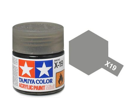 Tamiya X19 Acrylic 10ml Smoke