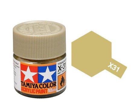 Tamiya X31 Acrylic 10ml Titanium Gold