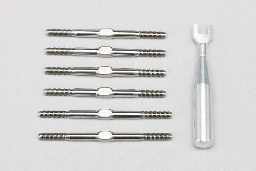 Titanium Turnbuckle Set for YZ-2 DTM3.1/CAL3.1