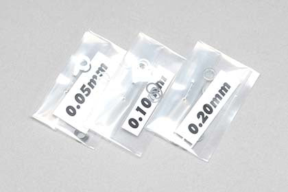 Yokomo 4.0mm stainless steel spacer shim 0.05 mm / 0.10 mm / 0.20 mm each 10 pieces