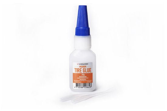 Koswork Tire Glue (Medium) 20g w/Pin Cap and Tips