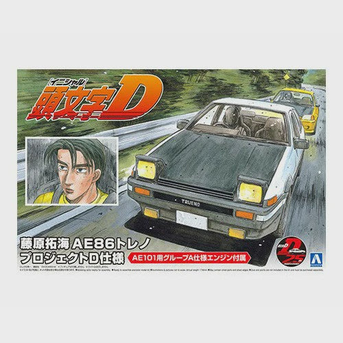 Aoshima 5957 1/24 TAKUMI AE86 TRUENO PROJECT-D – Frankton Model Shop