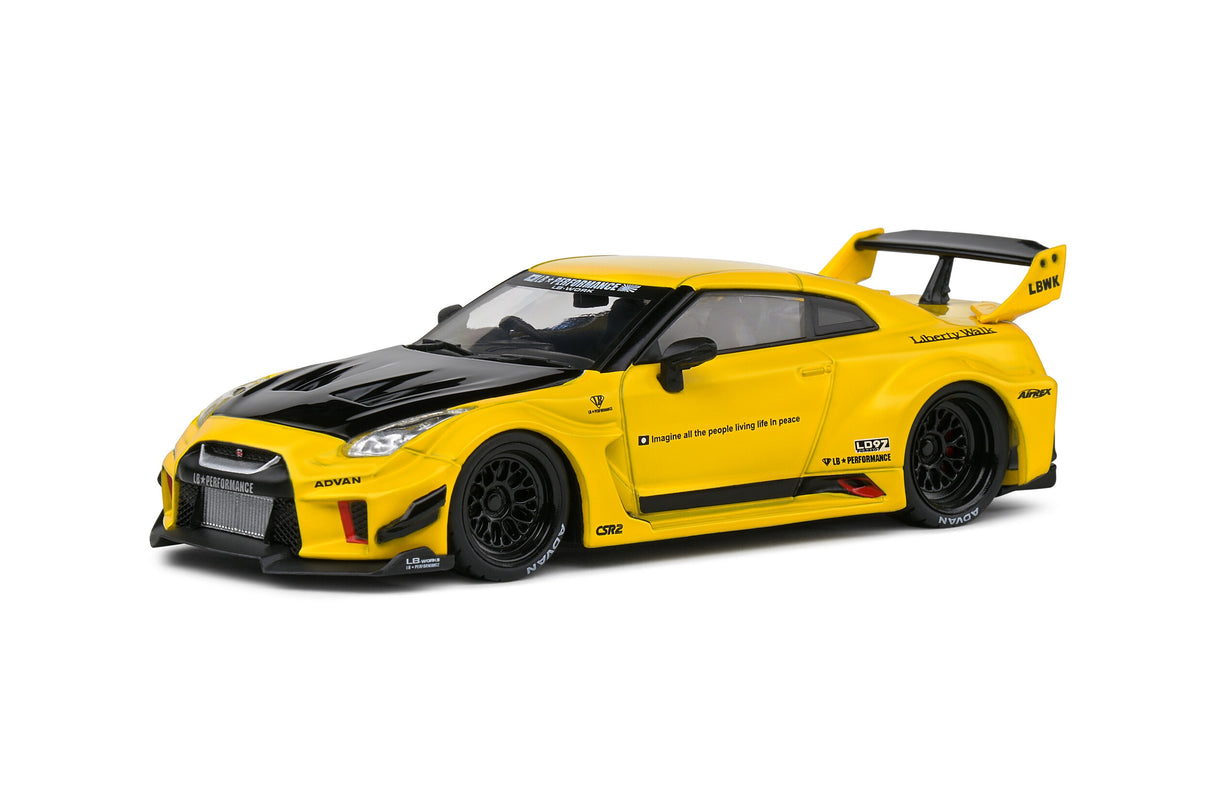 Solido 1:43 2019 Nissan GT-R (R35) Liberty Walk Yellow