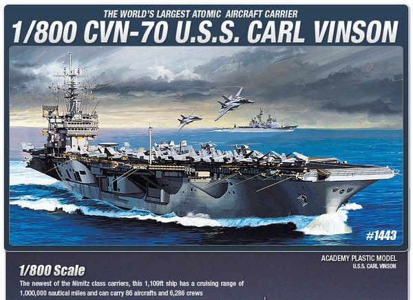 Academy 1:800 CVN-70 U.S.S. Carl Vinson