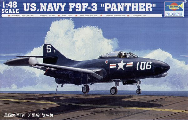 Trumpeter 1:48 U.S. Navy F9F-3 "Panther" (LW)
