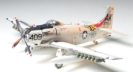 *Unsealed, Aged Decals* Tamiya 1:48 Douglas A-1H Skyraider (LW)