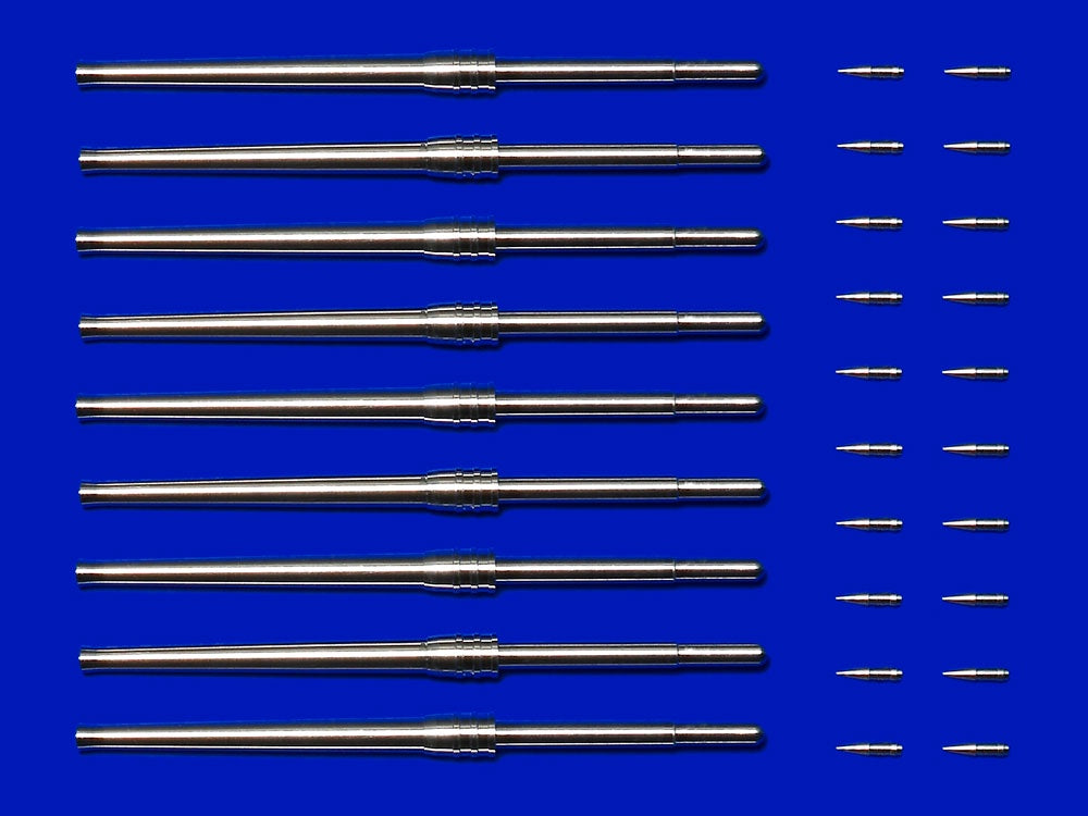 Tamiya 1:350 Metal 46cm Gun Barrels & Projectiles for Yamato Kit