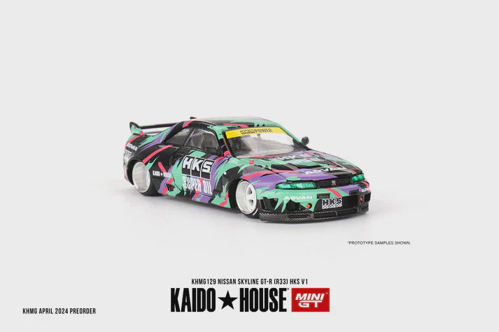 MINI GT 1:64 Kaido House Nissan Skyline GT-R R33 HKS V1