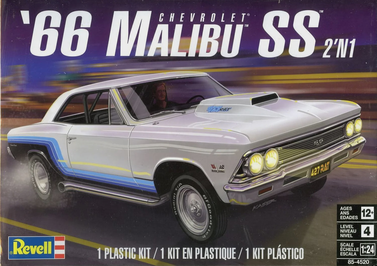 Revell 1:24 1966 Chevy Malibu SS 2'n'1