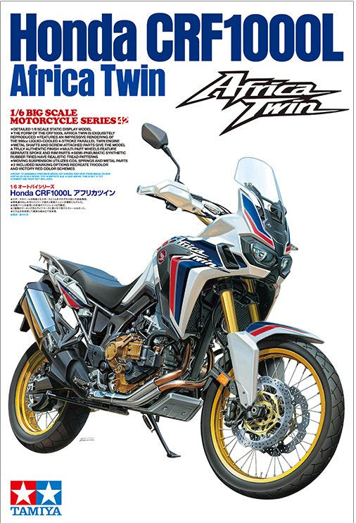 Tamiya 1:6 Honda CRF1000L Africa Twin Plastic Model Kit