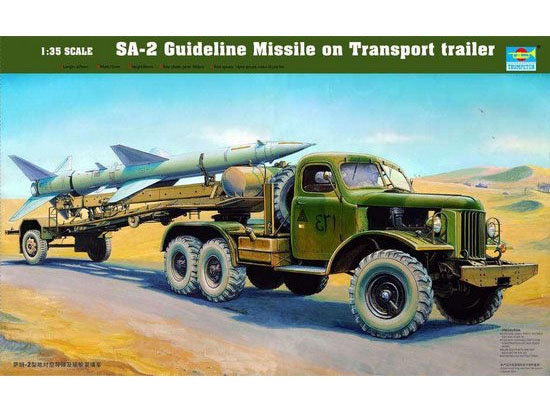 *Box Damage* Trumpeter 1:35 SA-2 Guideline Missile on Transport Trailer (LW)