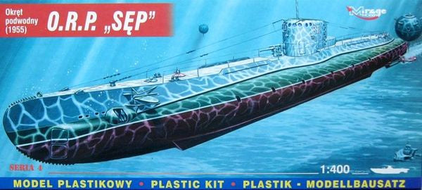 Mirage 1:400 O.R.P. SEP Polish Submarine 1955