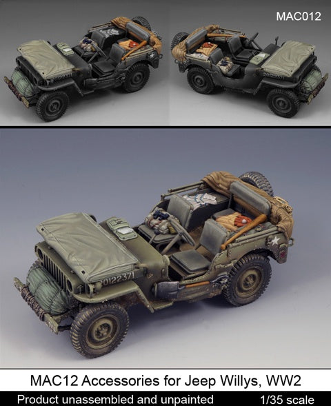 Mantis 1:35 Accessories for Jeep Willys WW2 Resin Kit for Tamiya