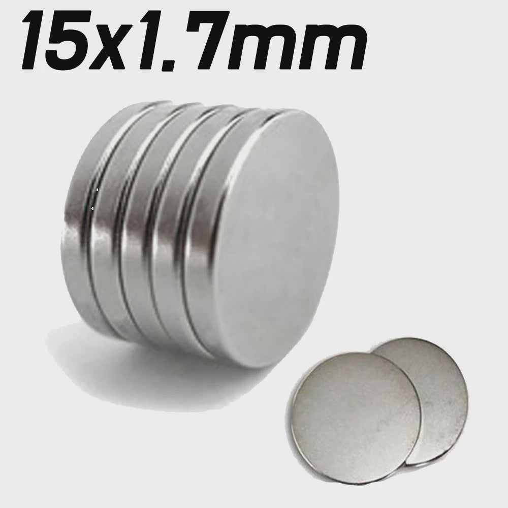 Neodymium Magnet 15mm x 1.7mm 2pc