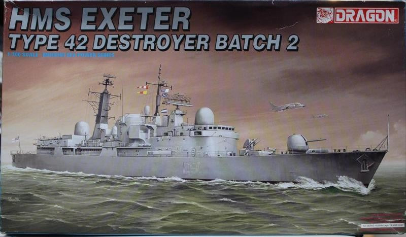 Dragon 1:700 HMS Exeter Type 42 Destroyer Batch 2