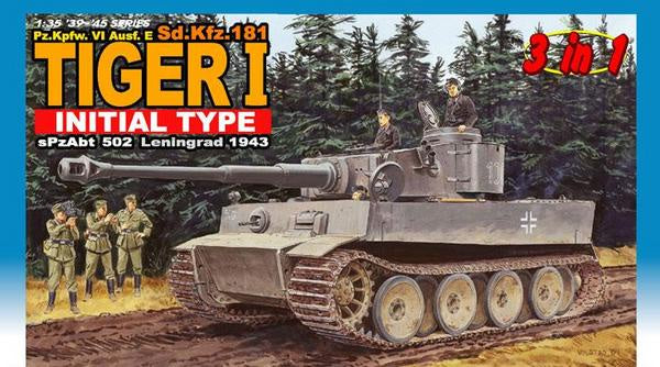 *Unsealed* Dragon 1:35 Tiger I Initial Prod. Leningrad 1943