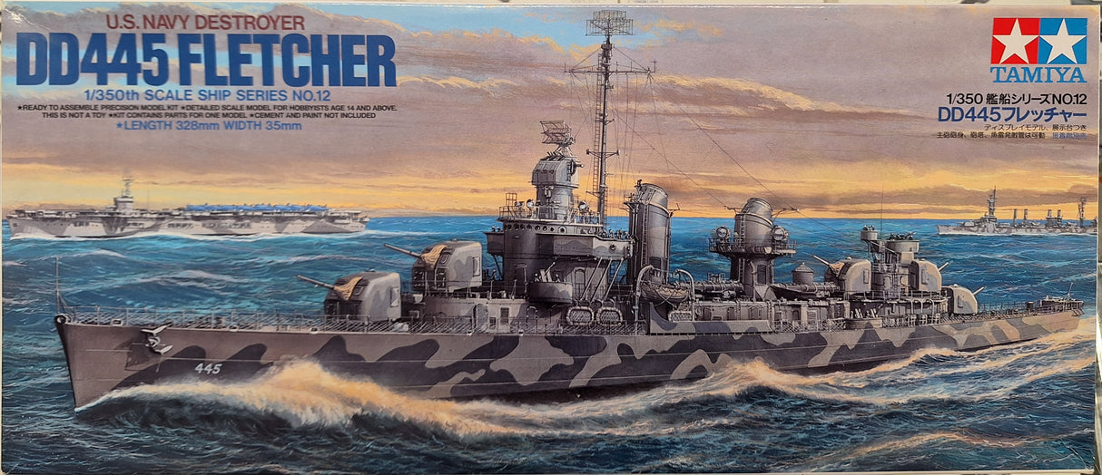 Tamiya 1:350 DD445 Fletcher USN Destroyer (LW)