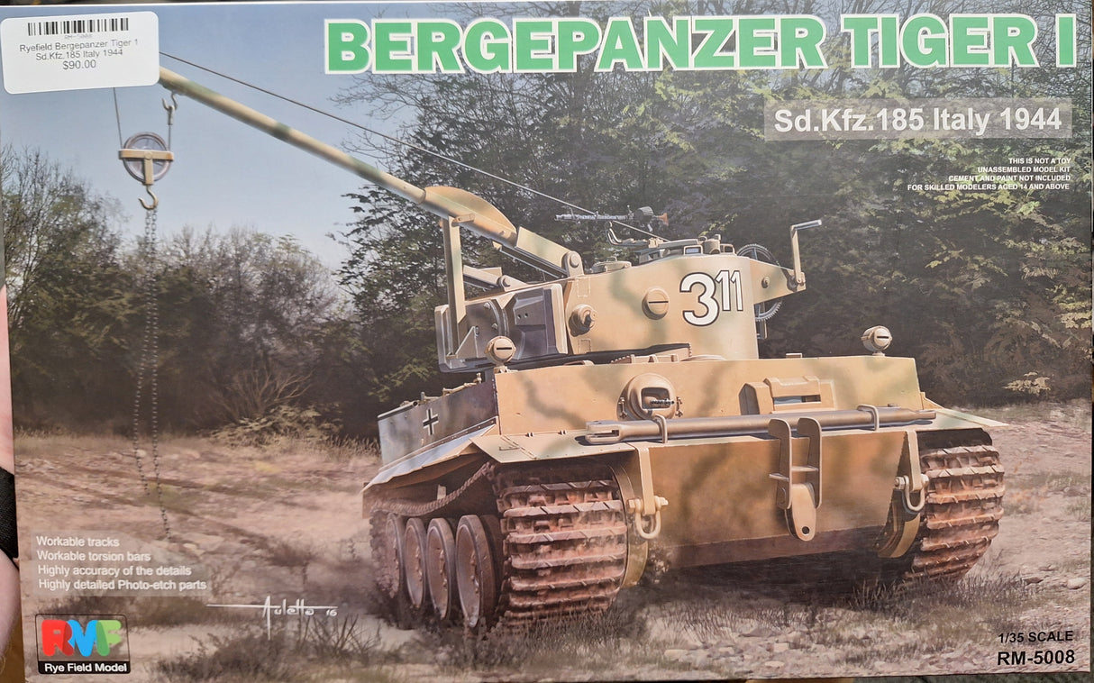 Ryefield Bergepanzer Tiger 1 Sd.Kfz.185 Italy 1944