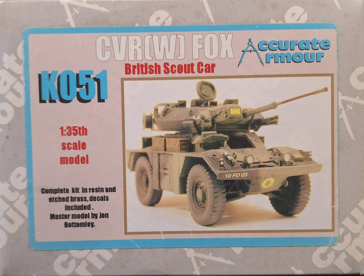 Accurate Armour 1:35 CVR(W) Fox British Scout Car Resin Kit