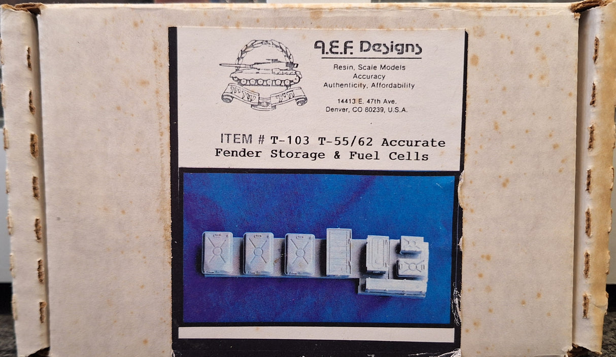 AEF 1:35 T-55/62 Accurate Fender Storage & Fuel Cells