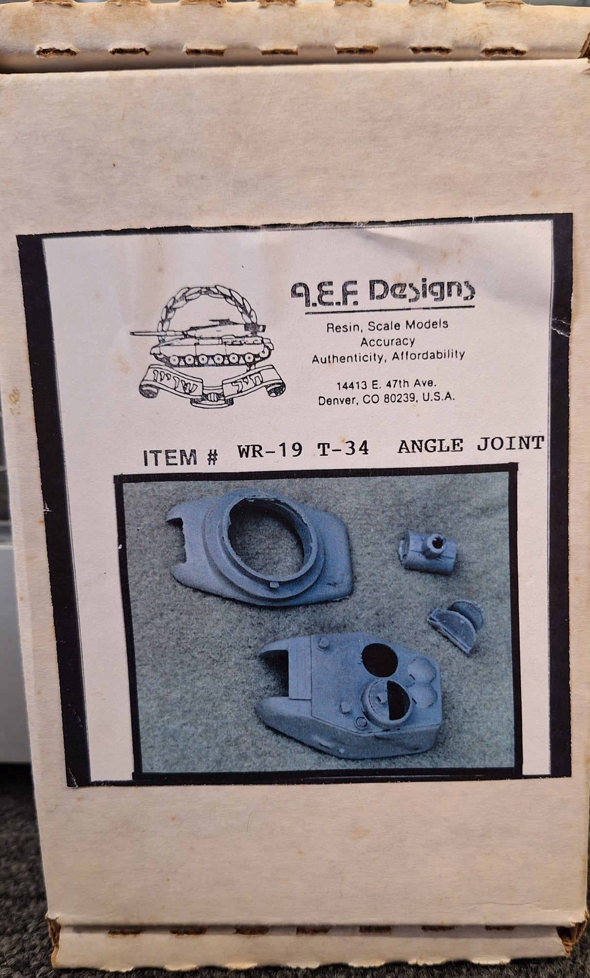 AEF 1:35 T-34/85 Angle Joint Turret Resin Kit