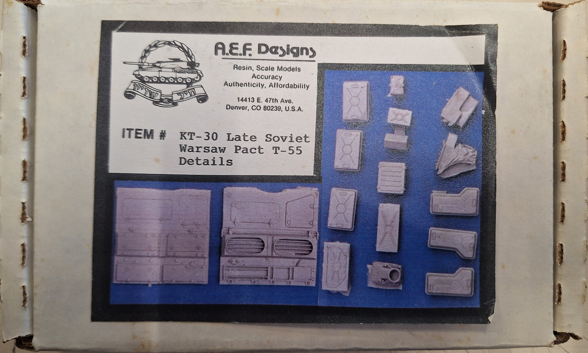 AEF 1:35 Late Soviet Warsaw Pack T-55 Details Resin Addons