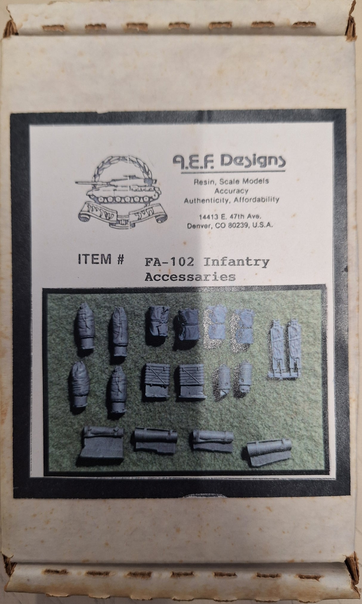 AEF 1:35 Resin Infantry Accessories