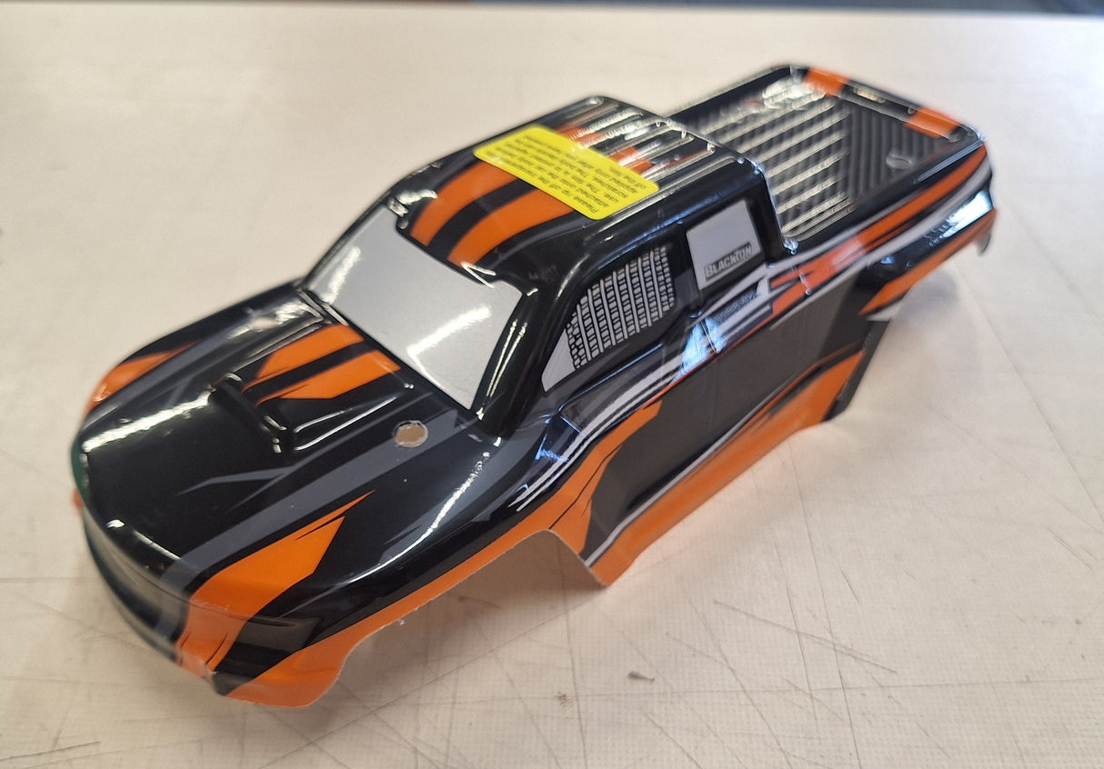 Blackzon - 1/16 Slyder MT Replacement Body Black/Orange