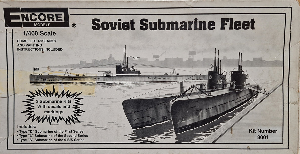 *Aged Decals/Box* Encore 1:400 Soviet Submarine Fleet