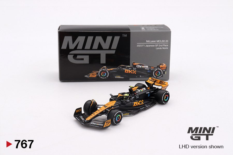 MiniGT 1:64n McLaren MCL60 #4 Lando Norris 2023 F1 2023 Japanese GP 2nd Place