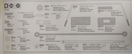 Tamiya 19400862 Metal Parts-Bag D (Boomerang 2008)