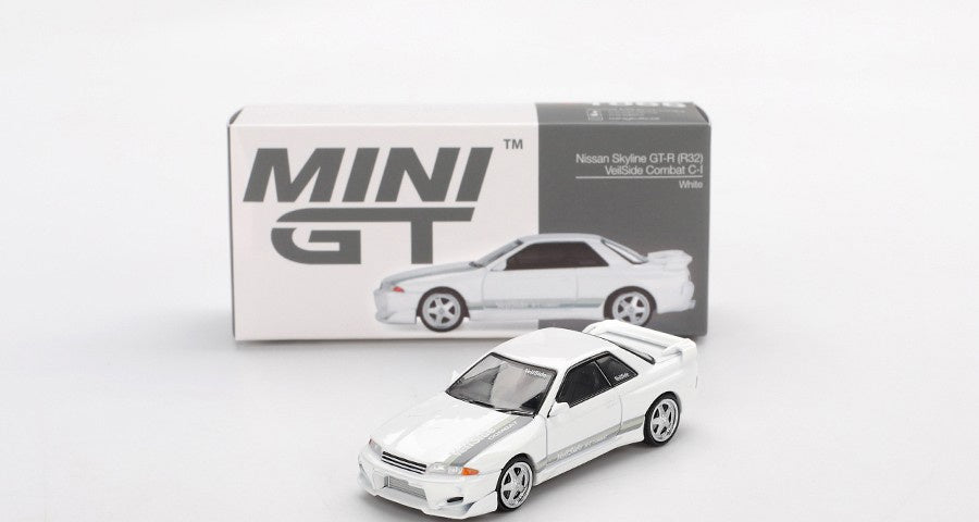 MiniGT 1:64 Nissan Skyline GT-R (R32) VeilSide Combat C-I White