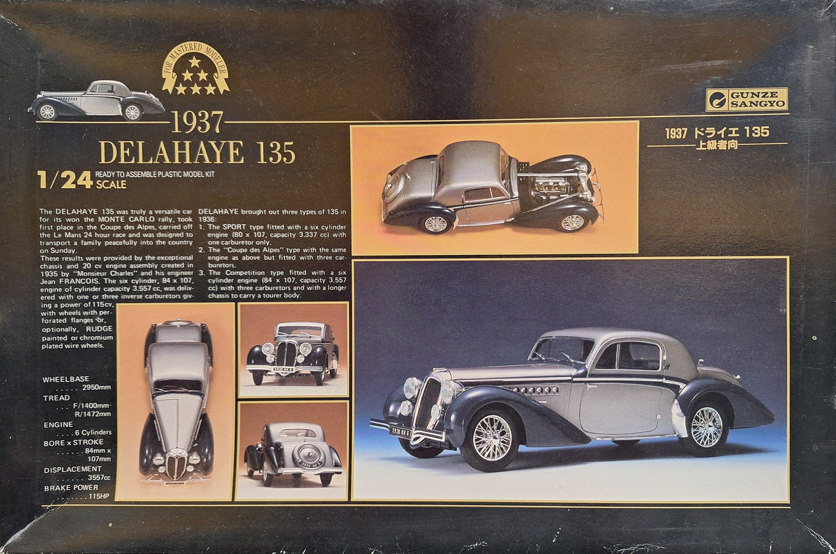 *Vintage* Gunze 1:24 1937 Delahaye 135