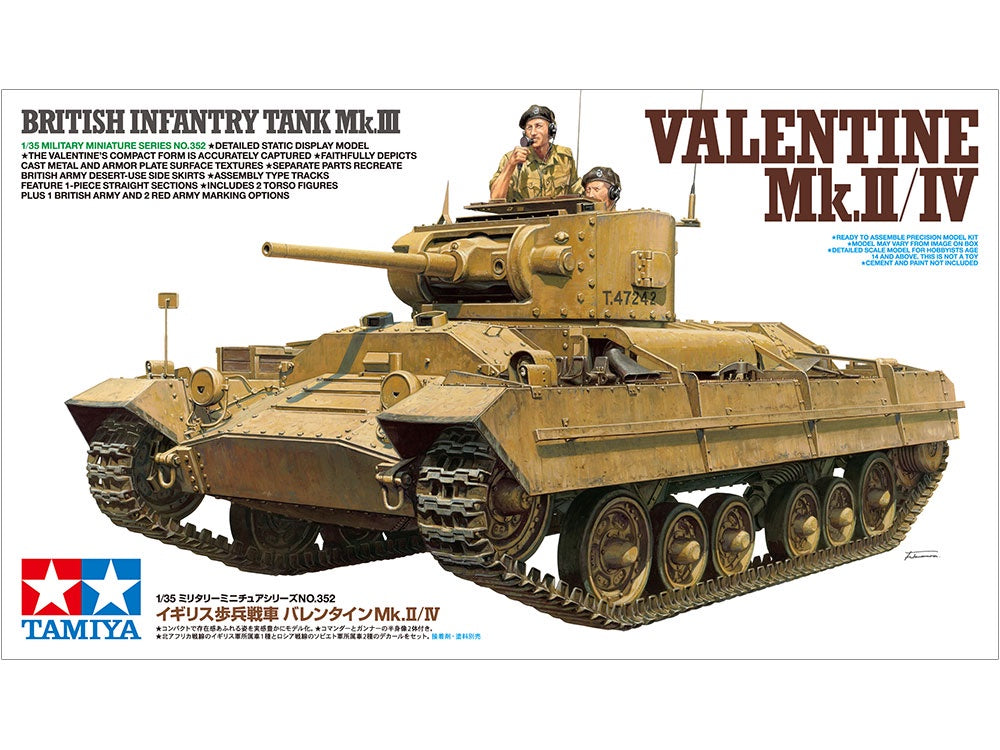 Tamiya 1:35 Valentine MkII/IV Tank (LW)