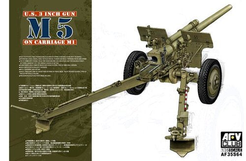 AFV 1:35 US 3 Inch M5 Gun on Carriage M1