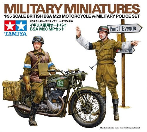 Tamiya 1:35 British BSA M20 Motorcycle W/Military Police Set