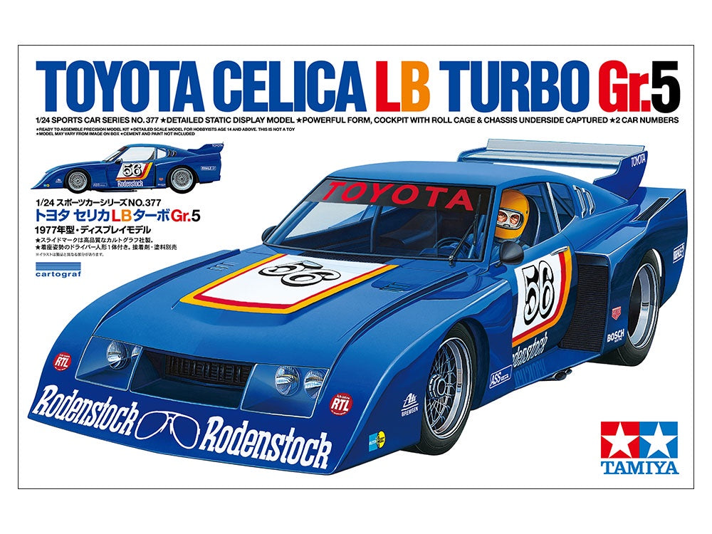 Tamiya 1/24 SCALE TOYOTA CELICA LB TURBO Gr.5