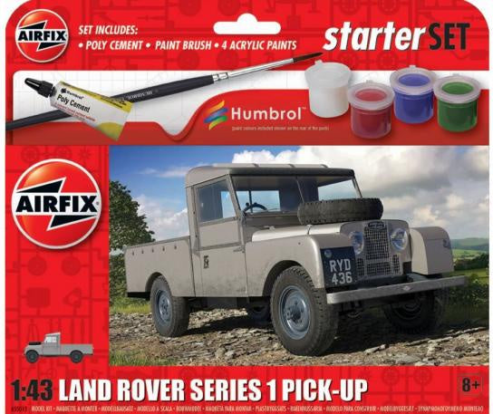 Airfix 1:43 Land Rover Series 1 Pick Up Starter Set