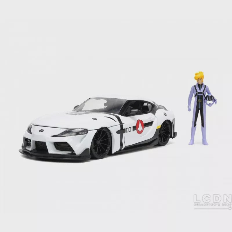 Jada 1:24 Robotech 2020 Toyota Supra & Roy Focker figure