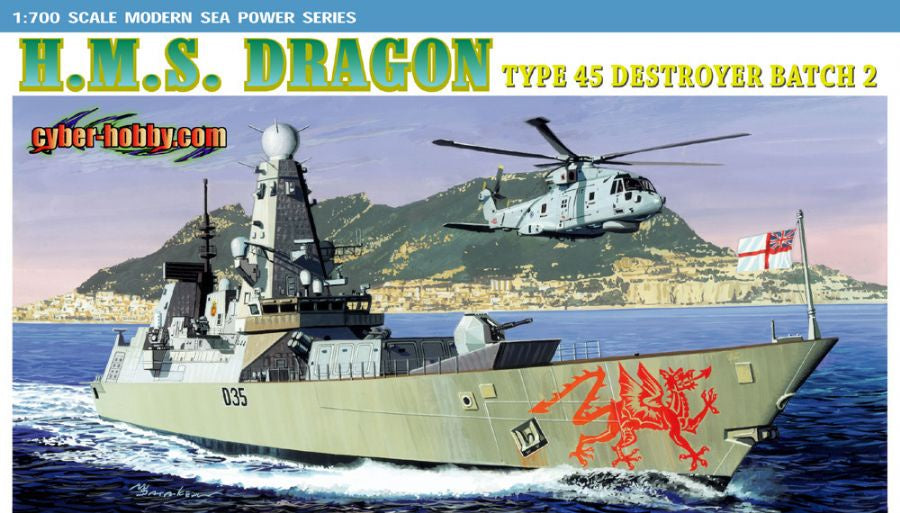 Dragon 1:700 H.M.S. Dragon Type 45 Destroyer Batch 2